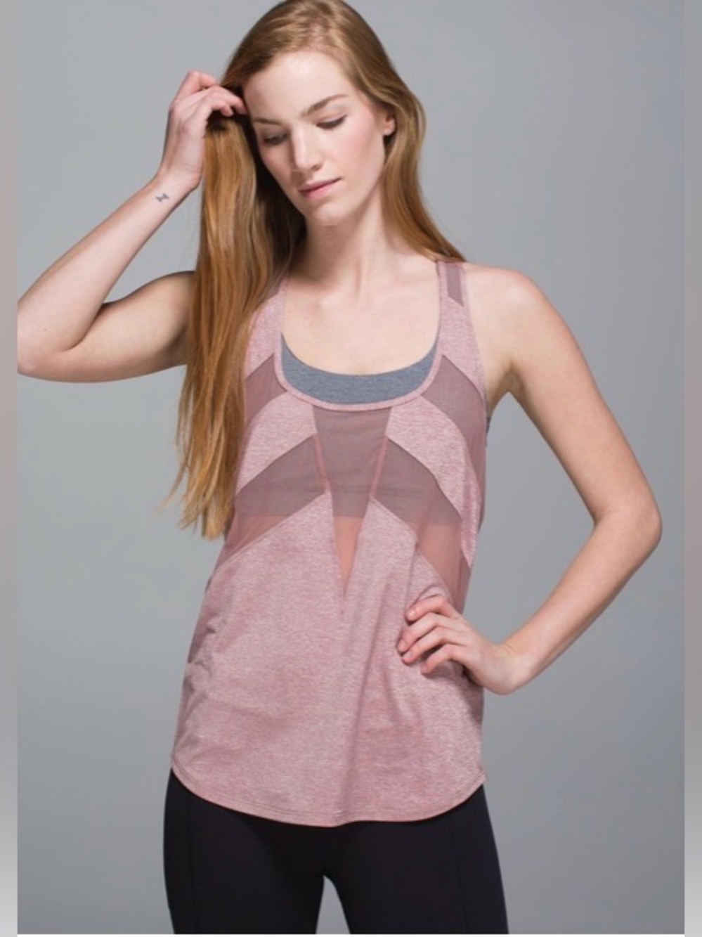 Lululemon If You're Lucky Tank
Heathered Bark Berry/Raspberry Glo Light